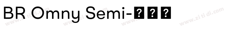 BR Omny Semi字体转换